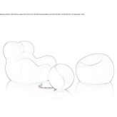 Children's armchair with footrest Friesack