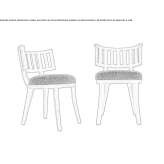 Upholstered wooden chair Glauchau