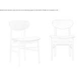 Drewniane krzesło do jadalni Kirbasi