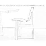 Chair with a solid oak frame and leather seat Valrico
