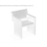 Fabric upholstered chair on wheels Madrigal