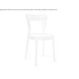 Solid ash wood chair with open backrest Elouges