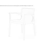 Chair in tanned leather and wood Bokod