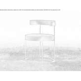 Chair upholstered with fabric Bile