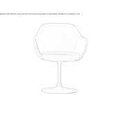 Swivel chair with armrests Helbra