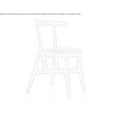Walnut chair with integrated cushion Bulnes