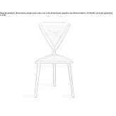 Solid wood chair Persan