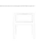 Chair with armrests and integrated cushion Ooralea