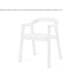 Solid wood chair with armrests Bockum