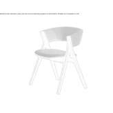 Fabric chair with ash structure Owatonna