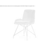 Fabric chair with metal legs Velagici