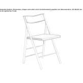 Folding chair made of polypropylene Fundata