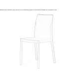 Tanned leather armchair Caluso