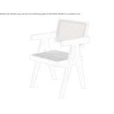 Vienna straw chair with armrests Coelbe