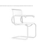 Cantilever chair with armrests Forres