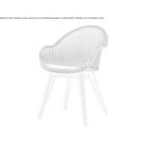 Lloyd Loom chair with armrests Pringy