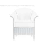 Leather chair with armrests and integrated cushion Cras
