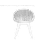 Lloyd Loom chair with armrests Alafors