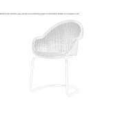 Cantilever Lloyd chair with armrests Pringy