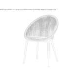 Lloyd Loom chair with armrests Matoaca