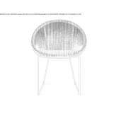 Lloyd loom chair on a sled base Alafors
