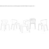 Upholstered chair Domene