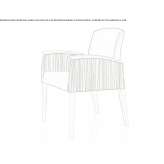 Upholstered chair with armrests Chui