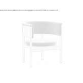 Upholstered wooden chair with armrests Eruh