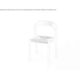 Ash chair with open backrest Ilza