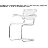 Cantilever chair with supporting synthetic mesh Luhden