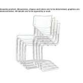 Stackable cantilever chair Checca