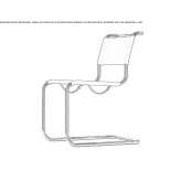 Cantilever chair in tanned leather Kojonup