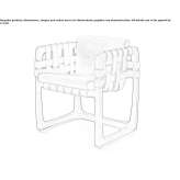 Leather sled base and solid wood chair with armrests Dalekoye