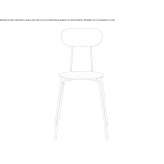 Stackable polypropylene chair Yago