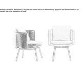 Chair upholstered with fabric Munico