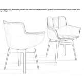 Leather chair with armrests Svidnik