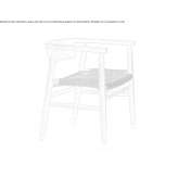 Ash chair with paper mesh seat Sappada