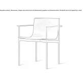 Chair with armrests Corni