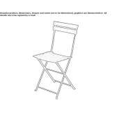 Stainless steel foldable chair Zbytkow