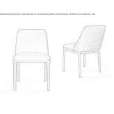 Chair upholstered with fabric Ebeltoft