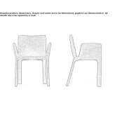 Chair upholstered in fabric with armrests Taggia