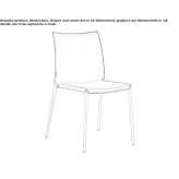 Upholstered and stackable chair Voronkiv