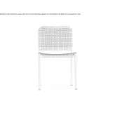 Stackable aluminum chair Secas