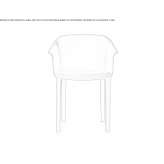 Krzesło z garbowanej skóry z podłokietnikami Broomall