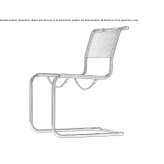 Mesh chair on a cantilever Kojonup