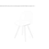 Polypropylene reception chair with 4-star base Kunstat