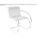 Rattan chair on supports with armrests Velikent