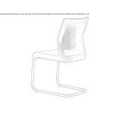 Upholstered cantilever chair Sukow