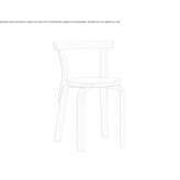Wooden chair Melan