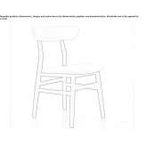 Fabric upholstered chair with open backrest Osgood